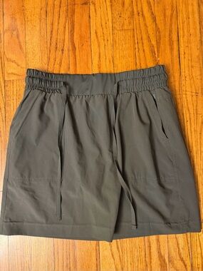 Apana Olive Green Athletic Skort with Drawstring Waist